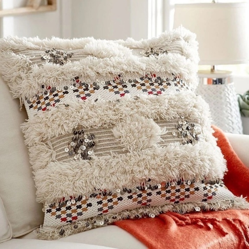Pottery Barn Moroccan Blanket Pillow Cover